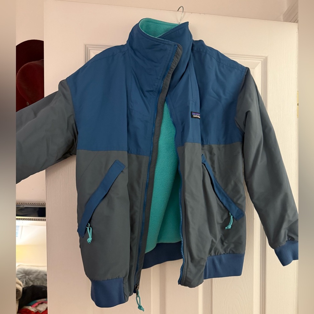 Patagonia Teal and Blue Fleece